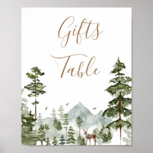 Póster La aventura de invierno espera regalos para la par