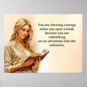 Póster La aventura de leer un libro