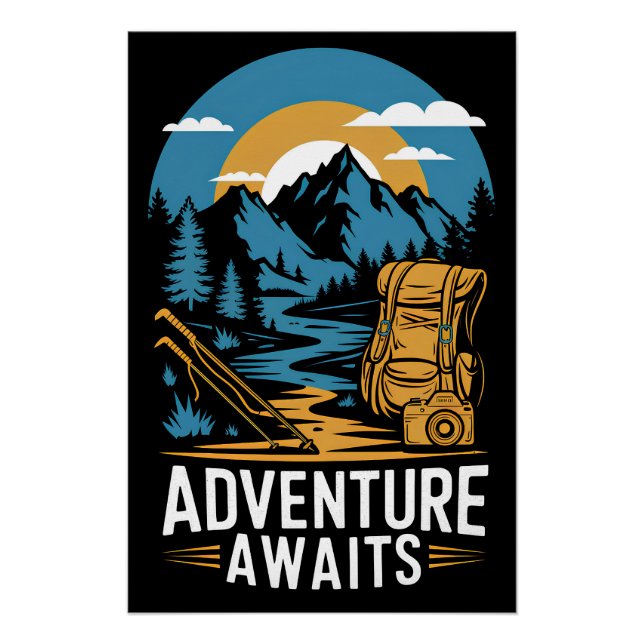 Póster La aventura espera (Anverso)