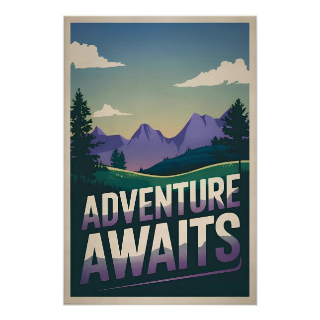 Póster La aventura espera (Anverso)