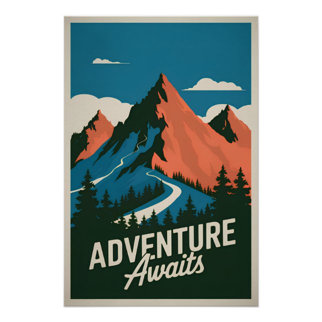 Póster La aventura espera (Anverso)