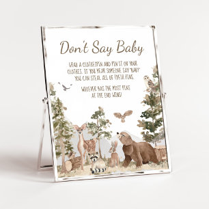 Póster La aventura espera a los animales de Woodland que