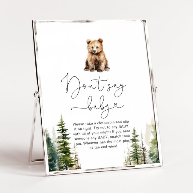 Póster La aventura espera al oso forestal No digas juego  (Subido por el creador)