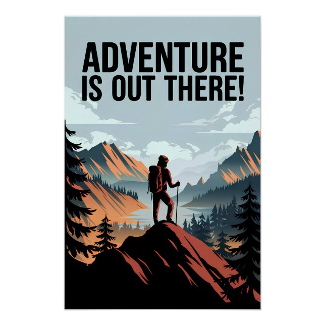 Póster La aventura está ahí fuera (Anverso)