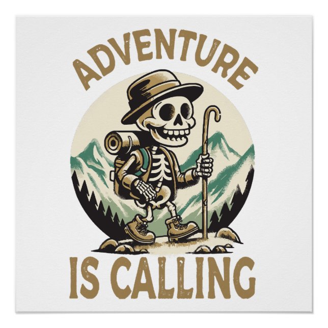 Póster La aventura está llamando (Anverso)