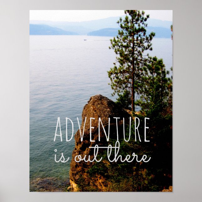 Póster la aventura poster de citas naturales está ahí (Frente)