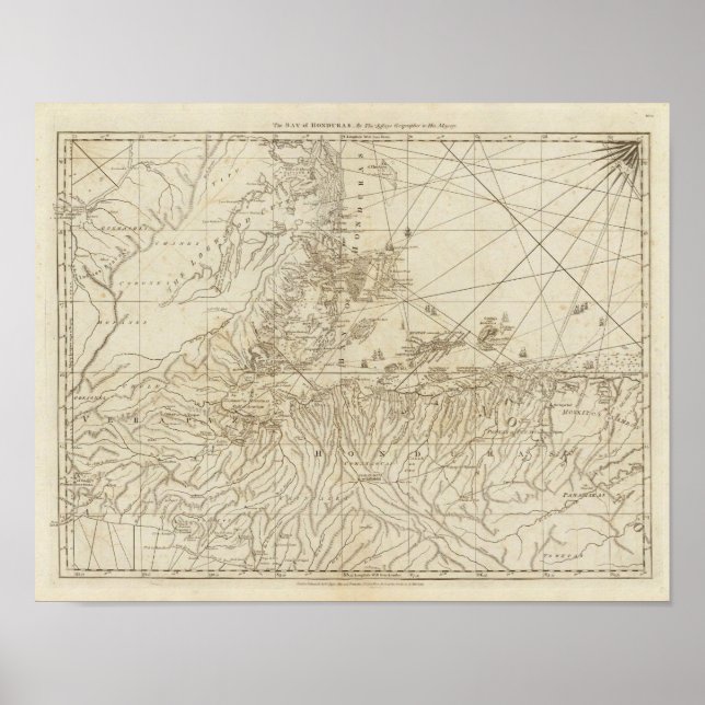Póster La Bahía de Honduras (Frente)