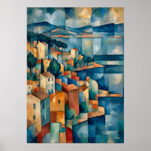 Póster La Bahía de Marsella Obra Maestra de Reinterpreta