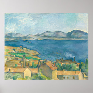 Póster La bahía de Marsella Paul Cezanne Poster