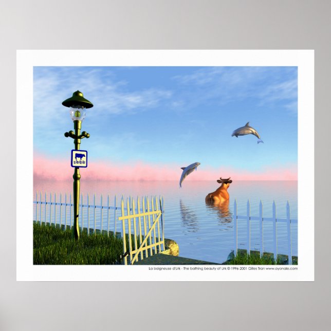 Póster La baigneuse d'Urk - La belleza del baño en Urk (Frente)