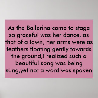 Póster la bailarina