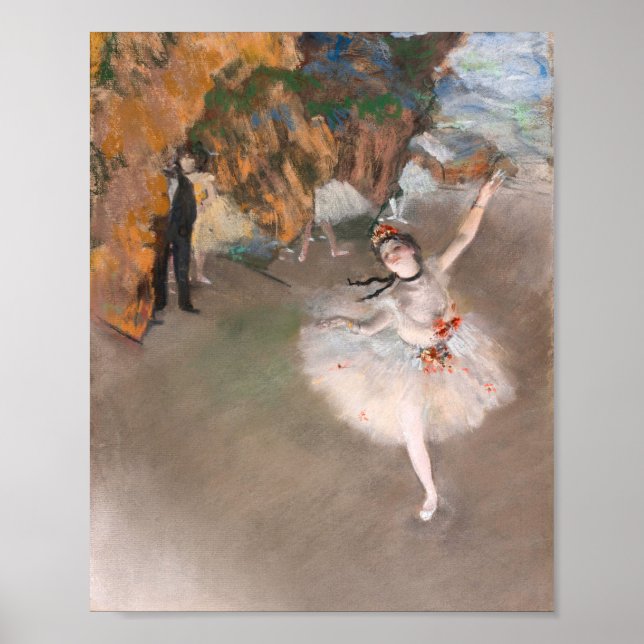 Póster La bailarina estrella en el ballet Edgar Degas (Frente)