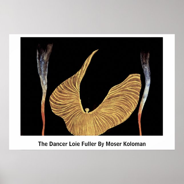 Póster La Bailarina Loie Fuller De Moser Koloman (Frente)