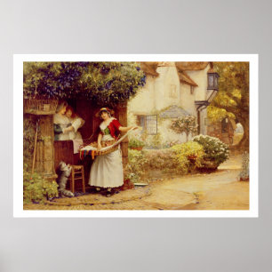 Póster La balada Seller, 1902 (aceite a bordo)