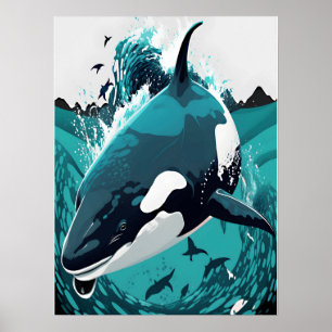 Póster la ballena asesina