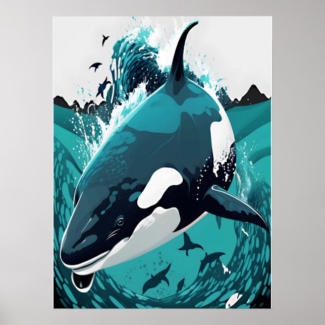 Póster la ballena asesina (Frente)