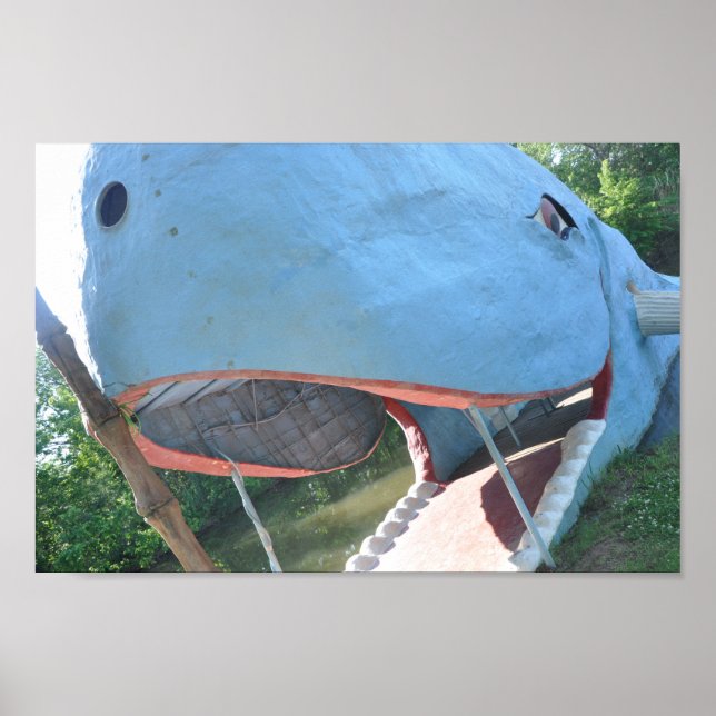 Póster La ballena azul - Ruta 66 (Frente)