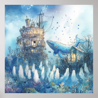 Póster La ballena de las almas perdidas