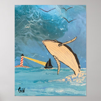 PÓSTER LA BALLENA Y LA LUZ