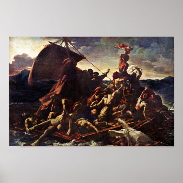 Póster La Banda De La Medusa, Por Géricault Jean Louis Th (Frente)