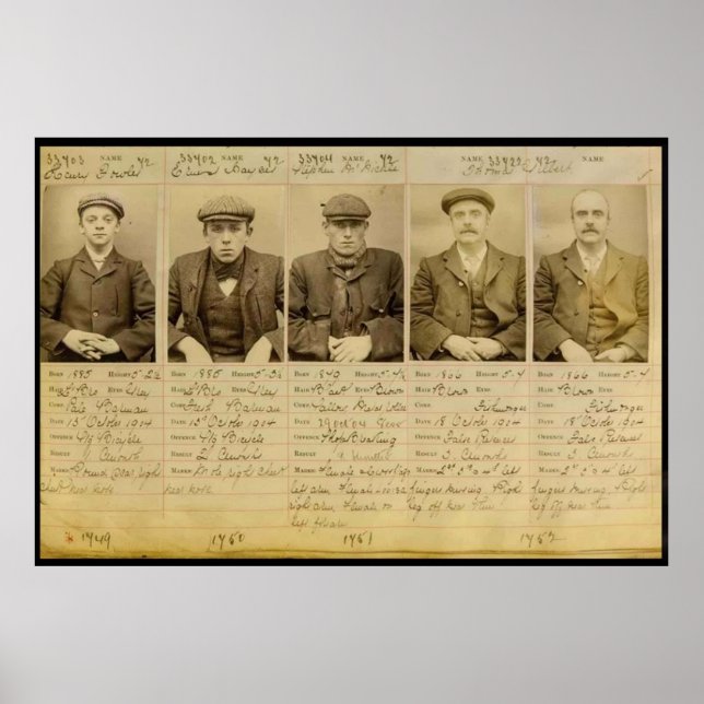 Póster La banda llamó a los Peaky Blinders que operaban e (Frente)