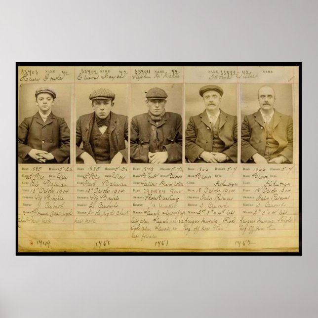 Póster La banda llamó a los Peaky Blinders que operaban e (Frente)