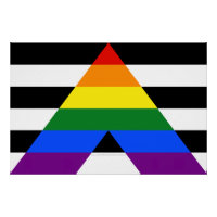 La bandera de aliado heterosexual de SlipperyJoe c