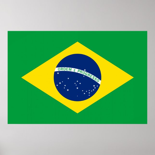 Póster La bandera de Brasil (Frente)
