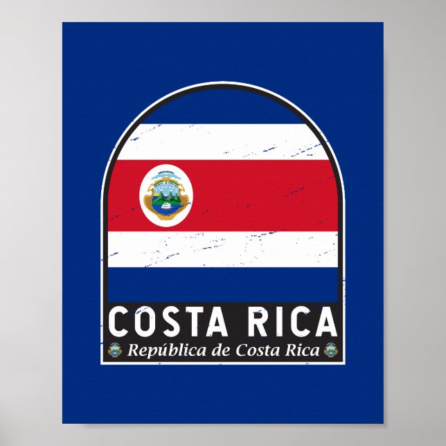 Póster La bandera de Costa Rica tiene mal sabor (Frente)