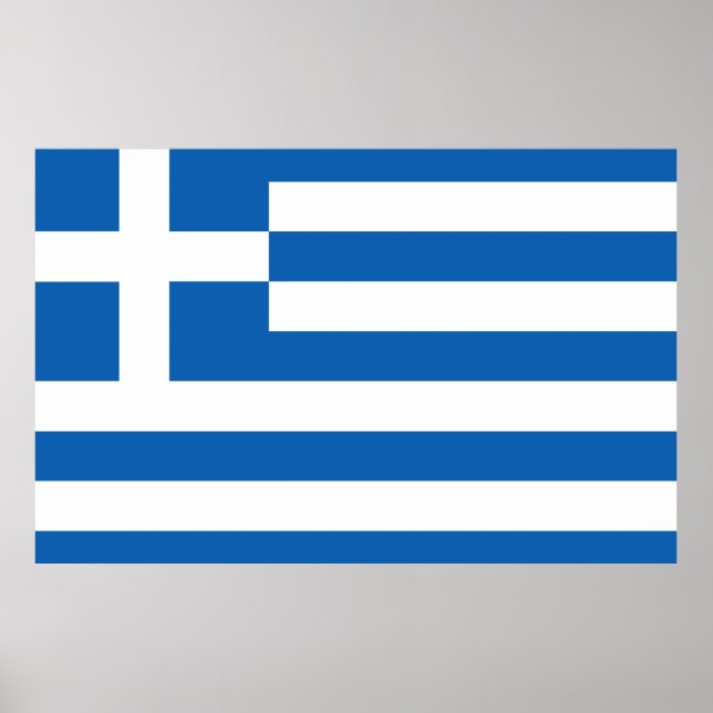 Póster La bandera de Grecia  (Frente)