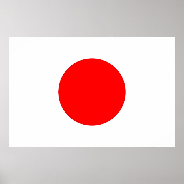 Póster La bandera de Japón (Frente)