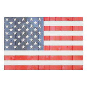 Póster La bandera de los Estados Unidos Patriótica vintag