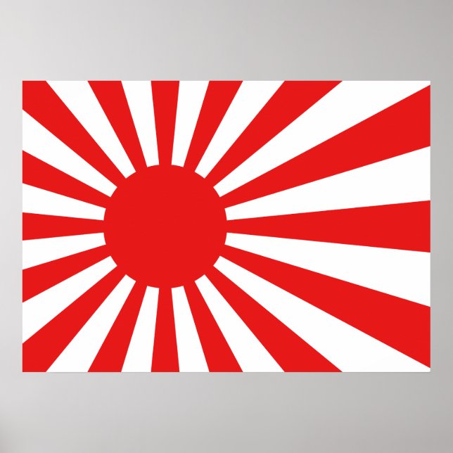 Póster La bandera del sol naciente (Frente)