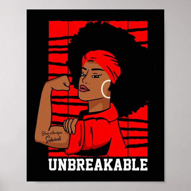 Póster La bandera estadounidense contra el VIH/SIDA: el n (Frente)