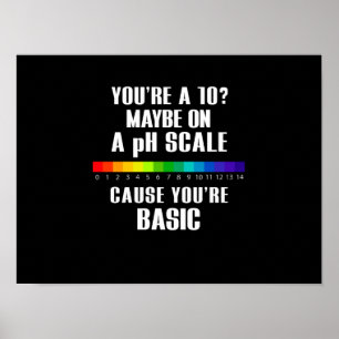 Póster La Bandera LGBT Básica Tal Vez A Escala De pH
