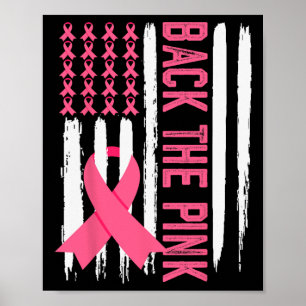 Póster La bandera rosa para la toma de conciencia sobre e