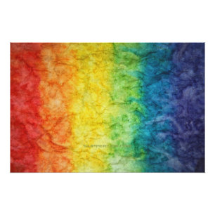 Póster La bandera teñida con nudos de SlipperyJoe's arcoí