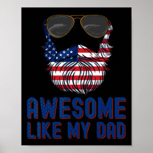Póster La Barba Es Impresionante Como Mi Papá El 4 De Jul