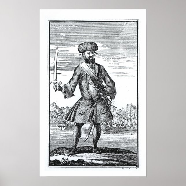 Póster La barba negra del pirata, de 'Una historia genera (Frente)