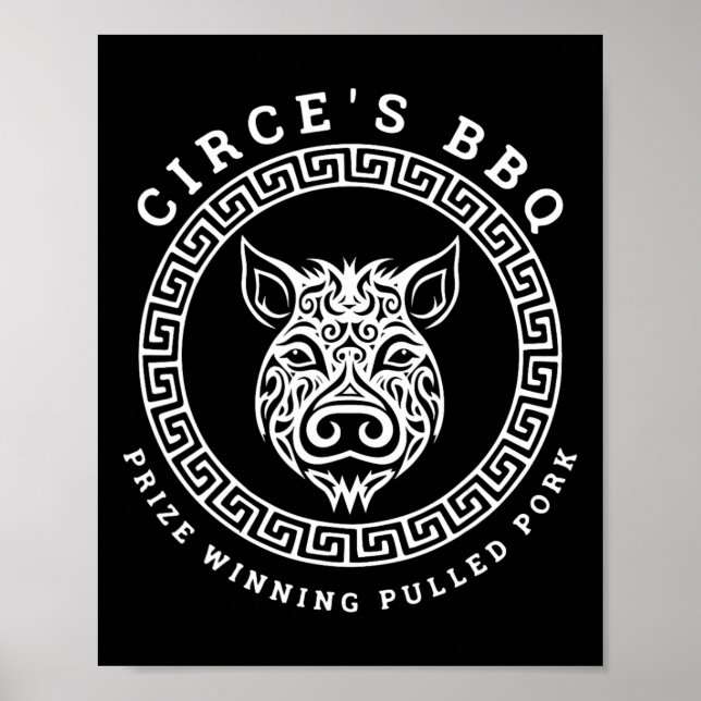 Póster La Barbacoa de Circe Mitología Griega Divertida  (Frente)