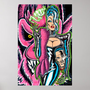 Póster La Baronesa™ y su Werewolf Rosa