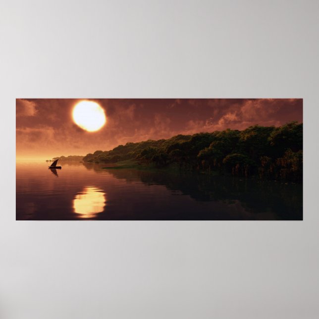 Póster La basura en el agua (Frente)