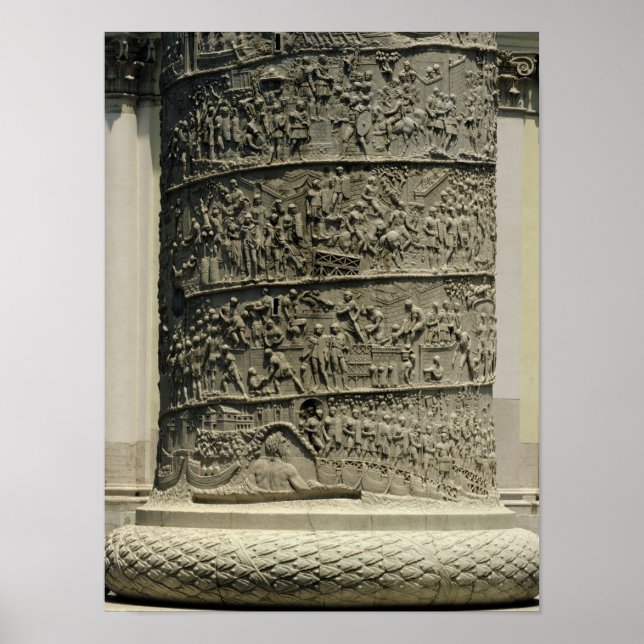Póster La batalla contra los dacianos, detalle Trajan's (Frente)
