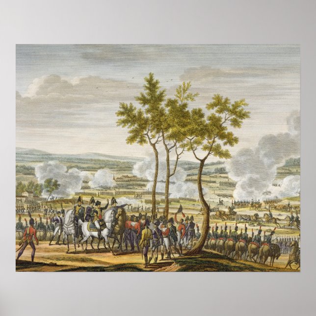 Póster La batalla de Abensberg, 20 de abril de 1809, grab (Frente)