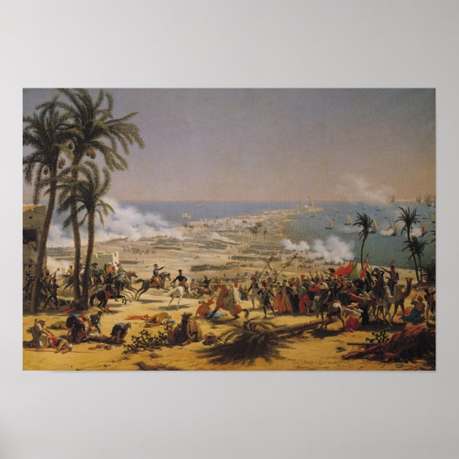 Póster La batalla de Aboukir, 25 de julio de 1799 (Frente)