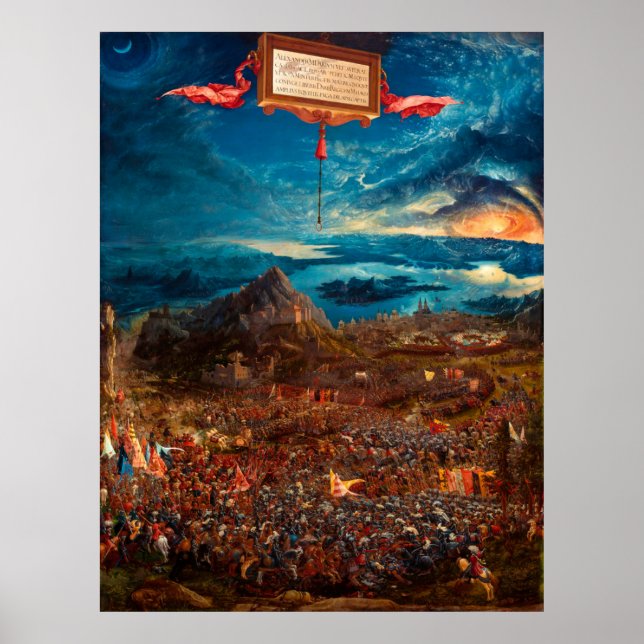 Póster La batalla de Alejandro en Issus (1529) (Frente)