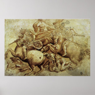 Póster La batalla de Anghiari por Leonardo da Vinci