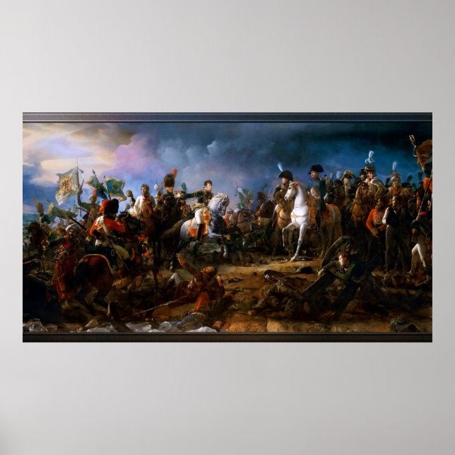 Póster La batalla de Austerlitz por François Gérard (Frente)