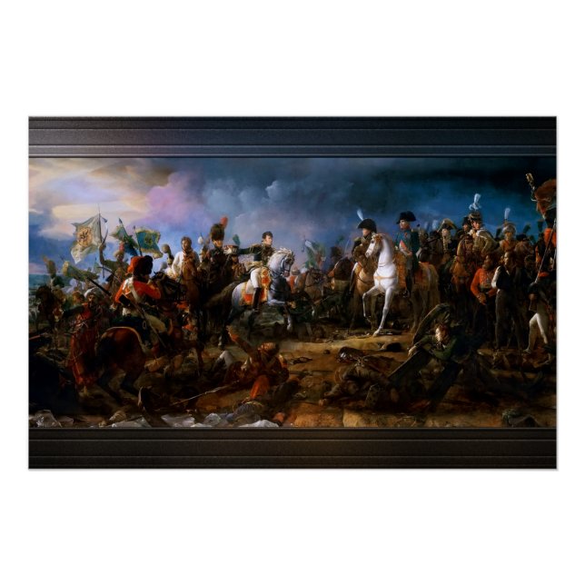 Póster La batalla de Austerlitz por François Gérard (Anverso)