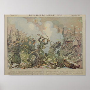 Póster La batalla de Bourget, 1887